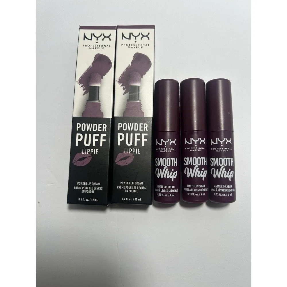 NYX Professional Makeup Powder Puff Lippie Lot Of 5